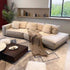 Scott Calf Leather Sectional Sofa 2-Piece Couch
