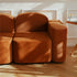 Skyla Velvet Loveseat Cube Sofa 2-Piece Couch