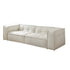 Sonia White Boucle Cube 3 Seater Sofa 2-Pieces Couch