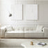 Sonia White Boucle Cube 3 Seater Sofa 2-Pieces Couch