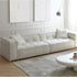 Sonia White Boucle Cube 3 Seater Sofa 2-Pieces Couch