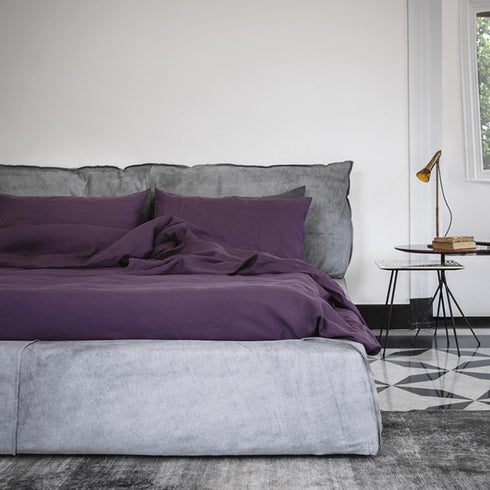 Tessa Modern Suede Fabric Bed Frame