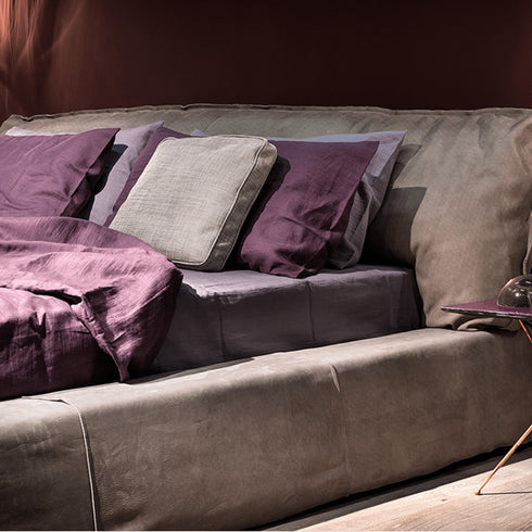 Tessa Modern Suede Fabric Bed Frame