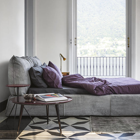 Tessa Modern Suede Fabric Bed Frame