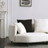 Tino White Round Shaped Boucle Corner Sofa Sectional Couch with Pillows