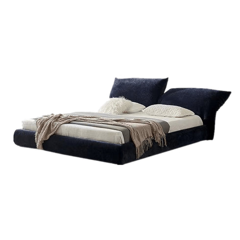 Tory Velvet Fabric Luxury Adjustable Headboard Bed Frame