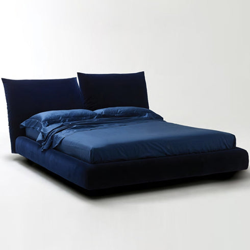 Tory Velvet Fabric Luxury Adjustable Headboard Bed Frame