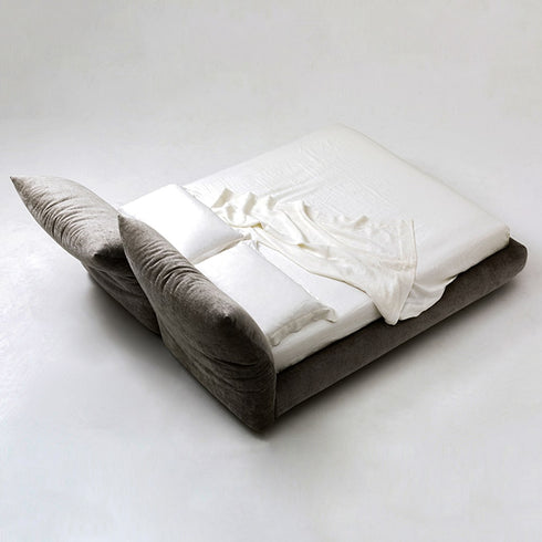 Tory Velvet Fabric Luxury Adjustable Headboard Bed Frame