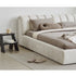 Watts Technical Fabric Modern Upholstered Headboard Bed Frame