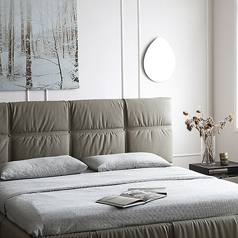 Erryn Suede Fabric Simple Bed Frame