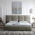 Erryn Suede Fabric Simple Bed Frame