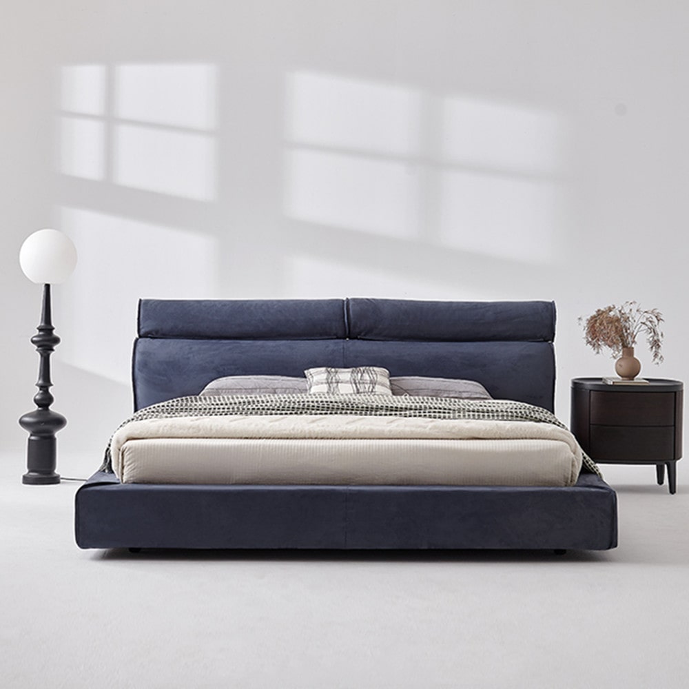 Duri Suede Fabric Modern Bed Frame – CASVADA